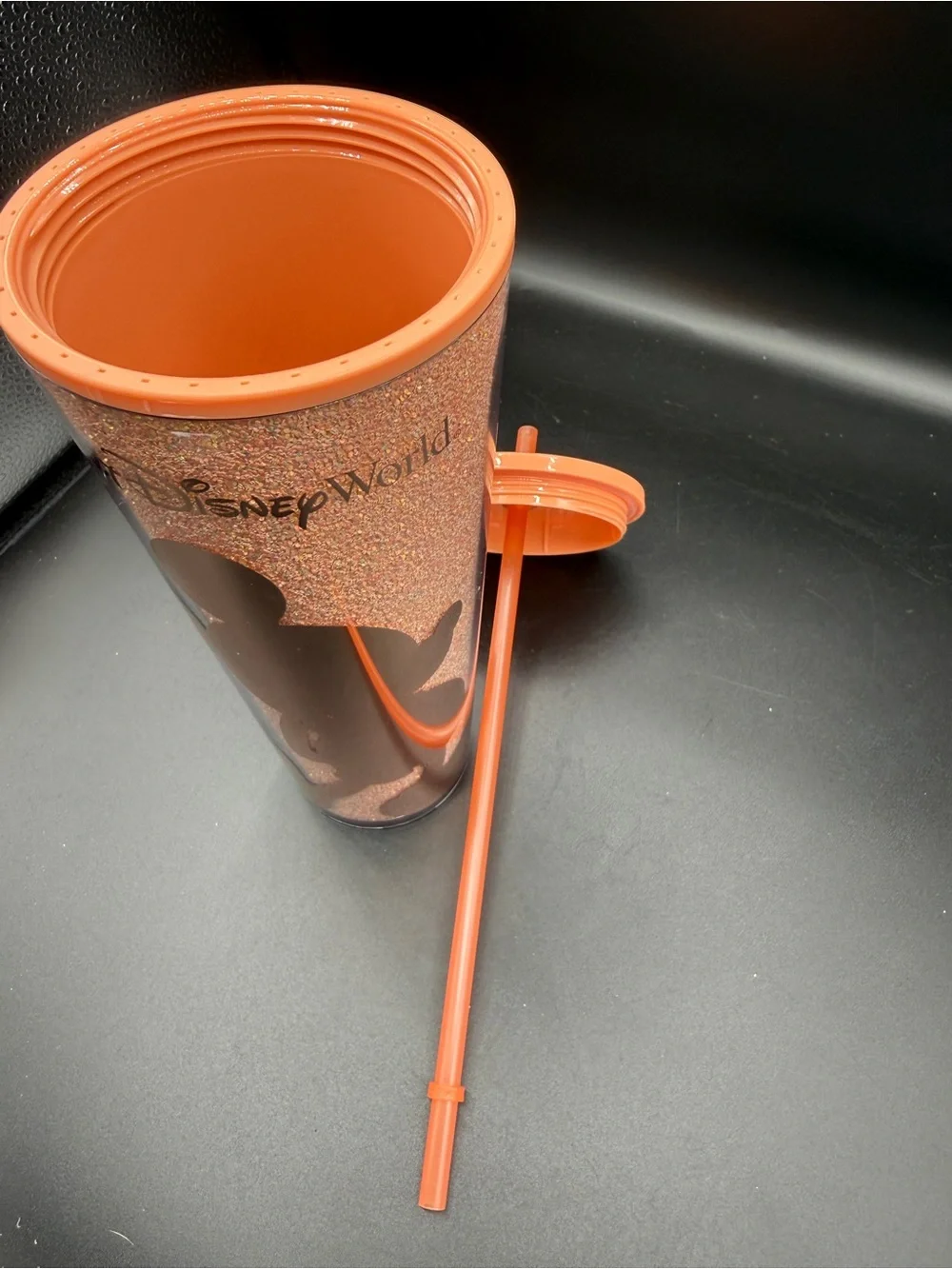 Starbucks Walt Disney World Peach Punch Glitter Mickey Tumbler 2024 24oz